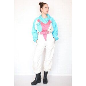 Vintage Kaelin 80s / 90s Color Block Ski Suit Size Small
